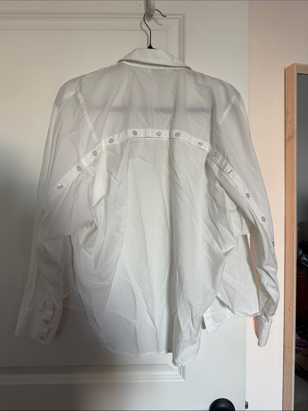 Parker White Button-Up Blouse